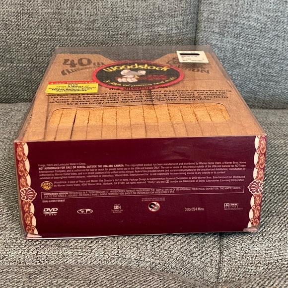 NWT Woodstock: Three Days of Peace & Music DVD, 2009 Directors Cut 40th Set - Picture 5 of 6